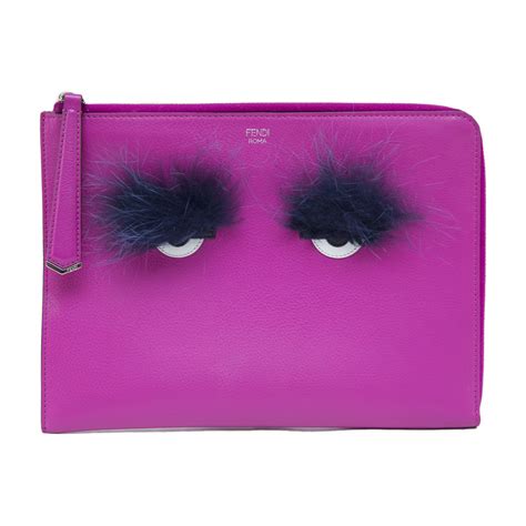 fendi monster clutch replica|fendi monster resale.